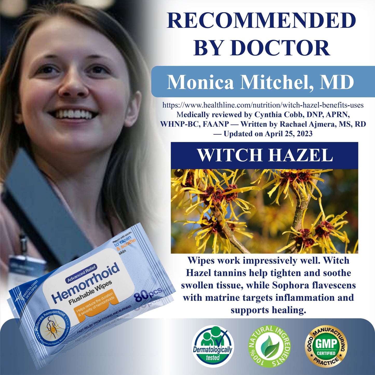 ATTDX® Advanced Relief Hemorrhoid Flushable Wipes