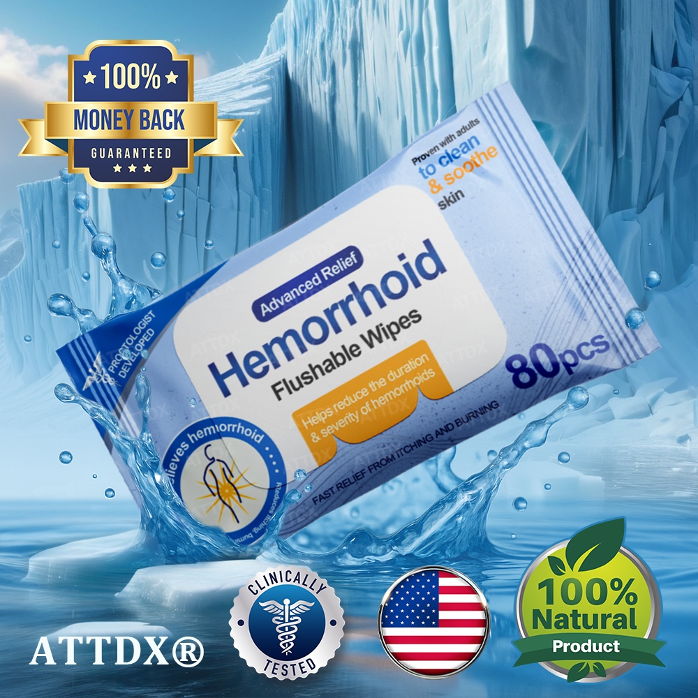 ATTDX® Advanced Relief Hemorrhoid Flushable Wipes