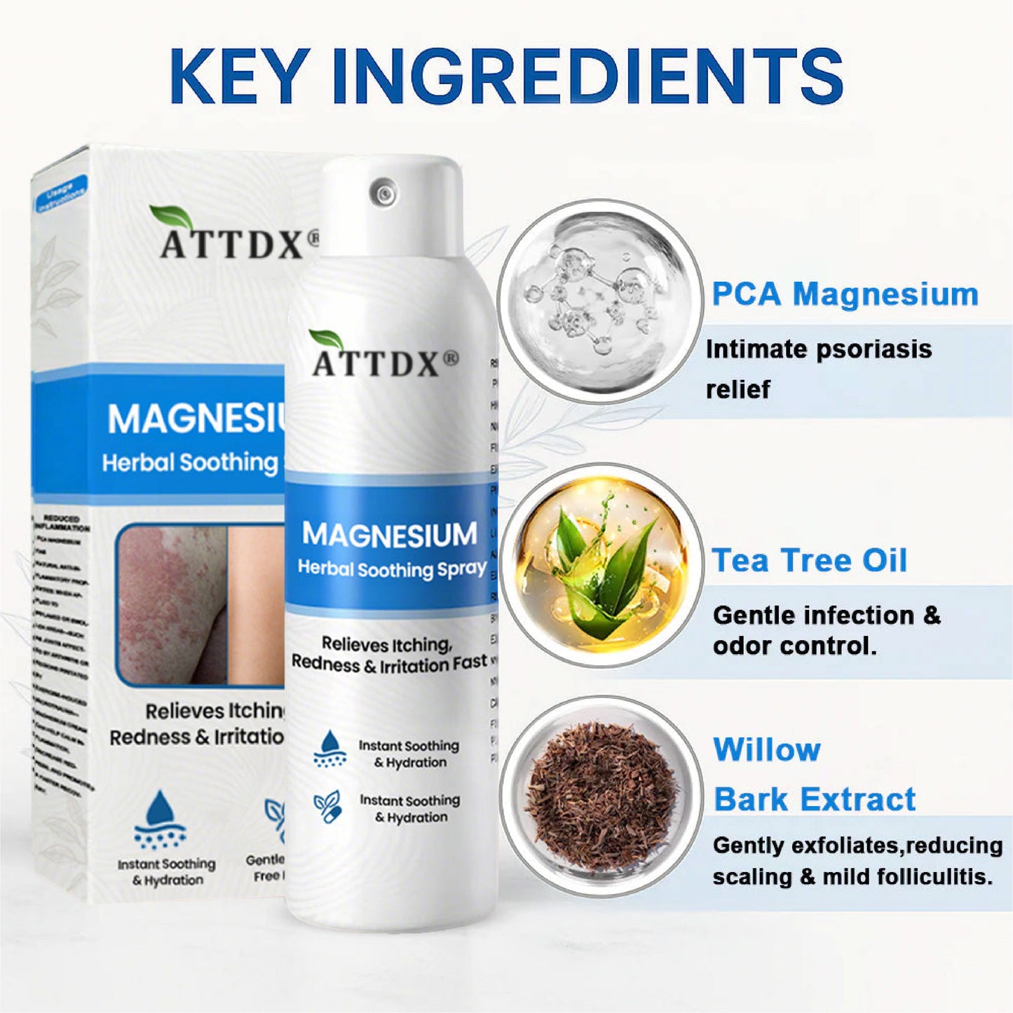 ATTDX® Magnesium Herbal Soothing Spray 👨⚕️ MHRA Approved