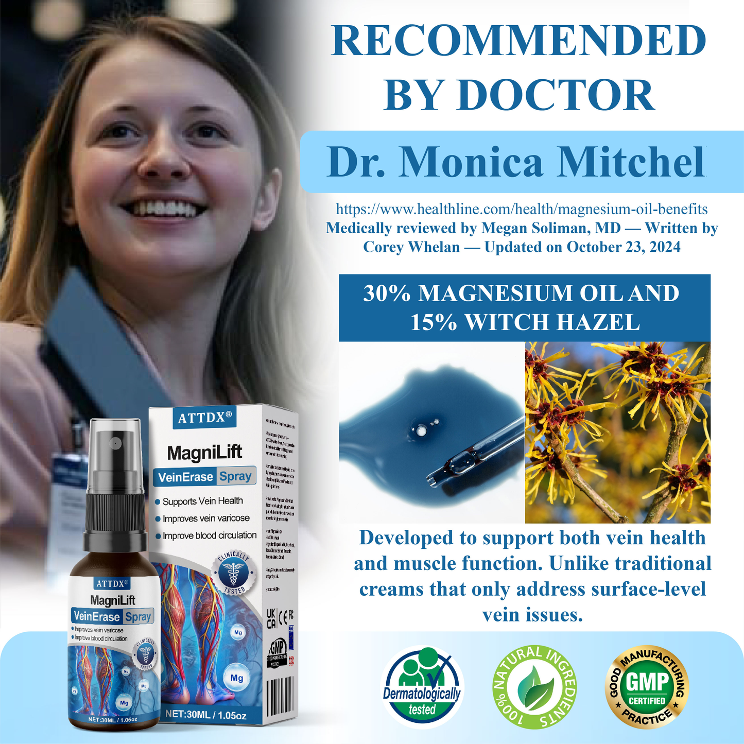 ATTDX® MagniLift VeinErase Spray