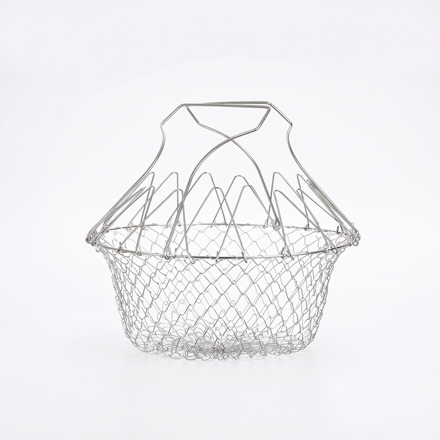 HomeCleanGoods™ FlexiCook Multi-Use Collapsible Fry & Strain Basket