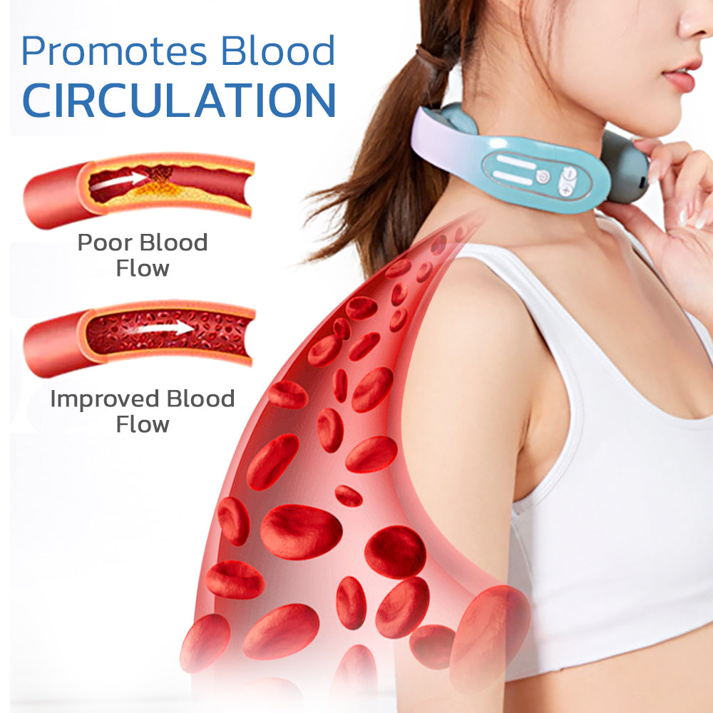CircuWave™ EMS Neck Acupoints Lymphvity Massager Device