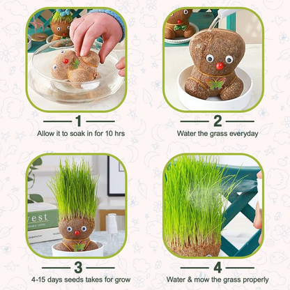 RICPIND™ GrassMate Growing Doll