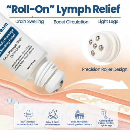 ATTDX® Roll-On Pump Cream for Lymphatic Drainage & Swelling Relief