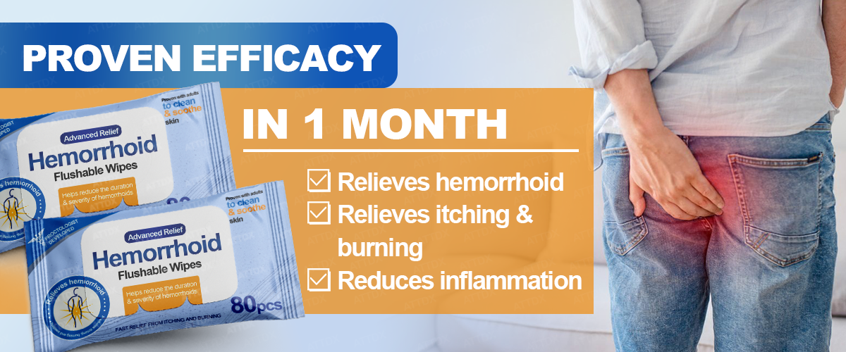 ATTDX® Advanced Relief Hemorrhoid Flushable Wipes 26 ATTDX® Advanced Relief Hemorrhoid Flushable Wipes