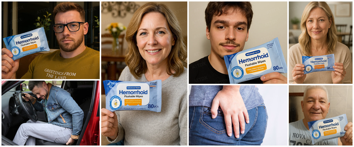 ATTDX® Advanced Relief Hemorrhoid Flushable Wipes 27 ATTDX® Advanced Relief Hemorrhoid Flushable Wipes