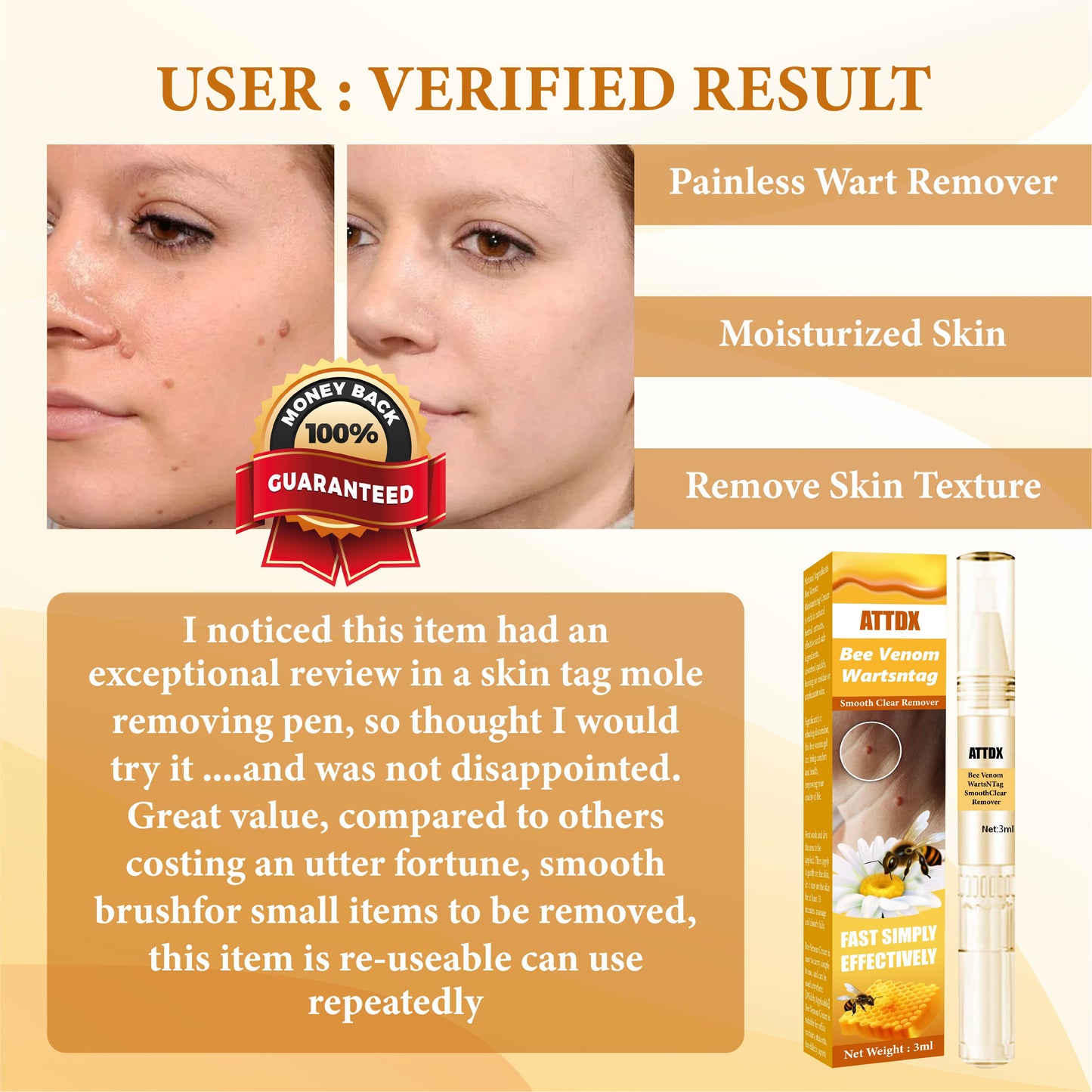 Bee Venom WartsNTag SmoothClear Remover