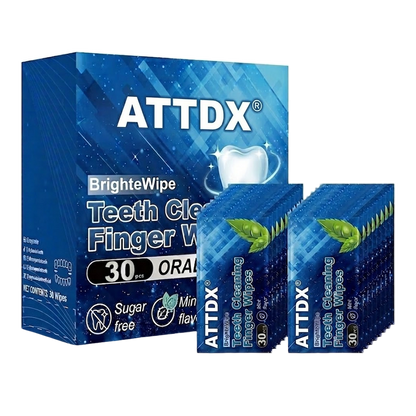 ATTDX® BrighteWipe Teeth Cleaning Finger Wipes