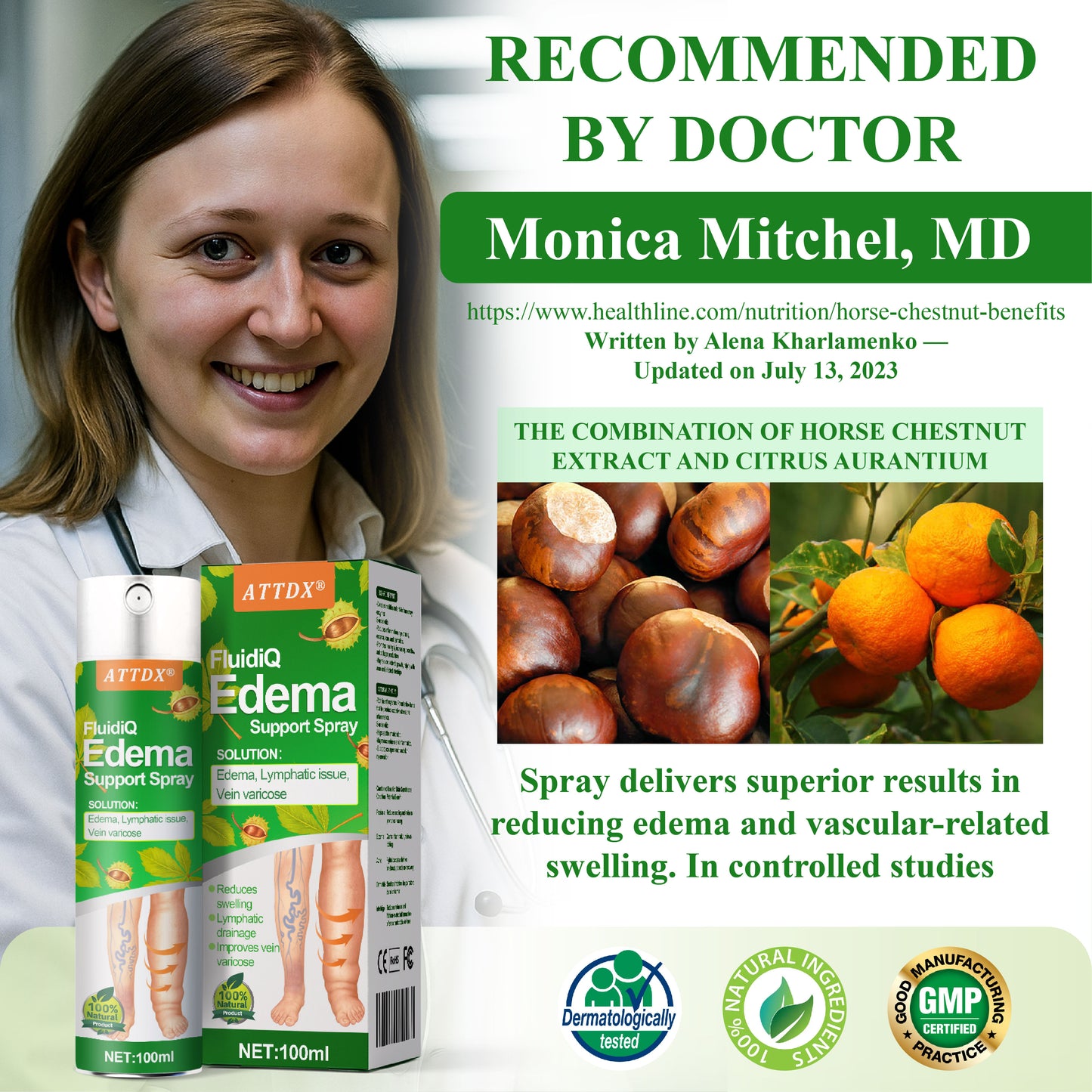 ATTDX® FluidiQ Edema Support Spray