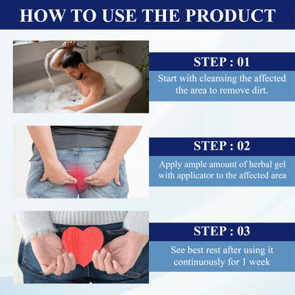 ATTDX® Medical Hemorrhoid Herbal Gel with Applicator