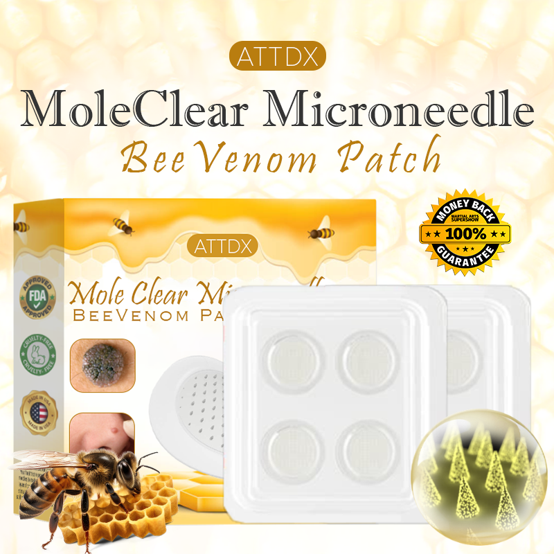 MoleClear Microneedle BeeVenom Patch