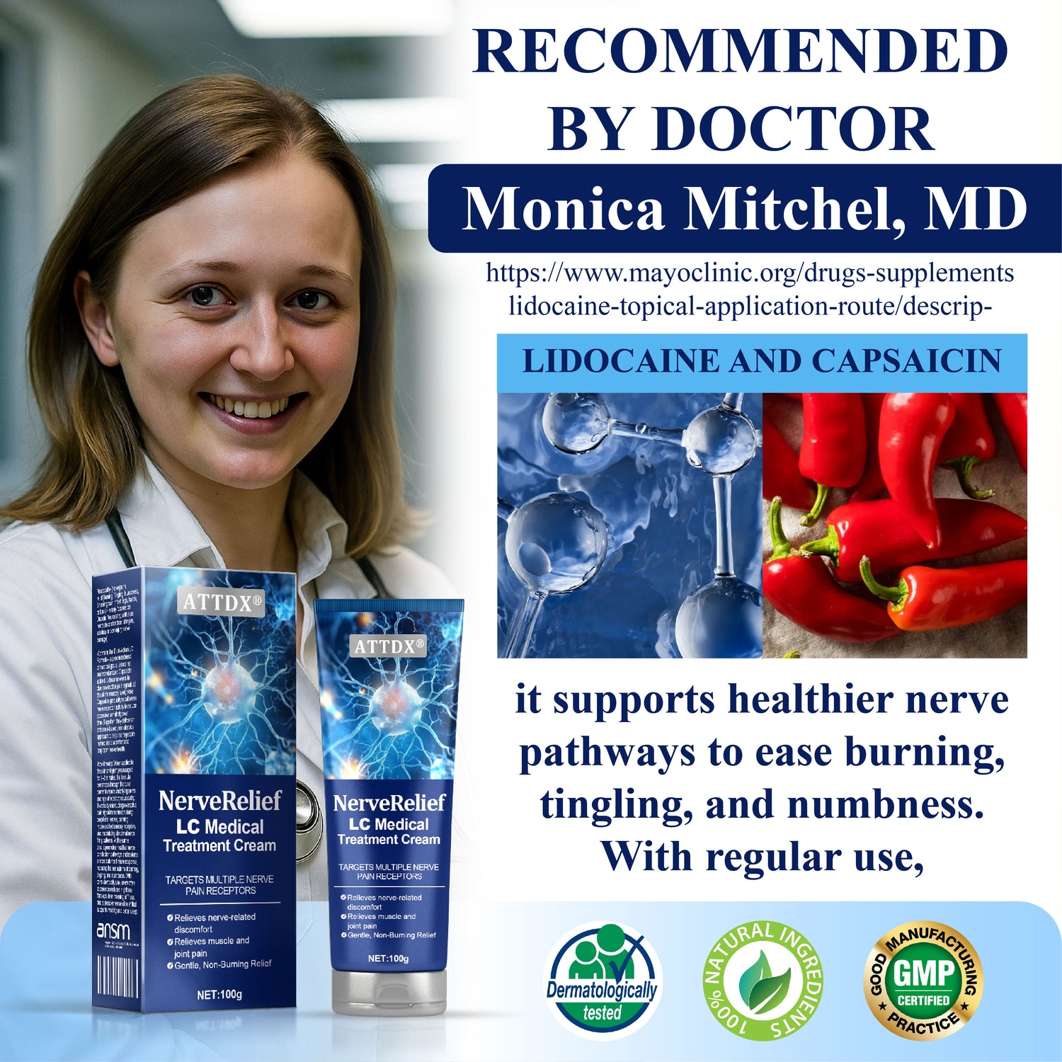 ATTDX® NerveRelief LC Medical Treatment Cream 24 ATTDX® NerveRelief LC Medical Treatment Cream