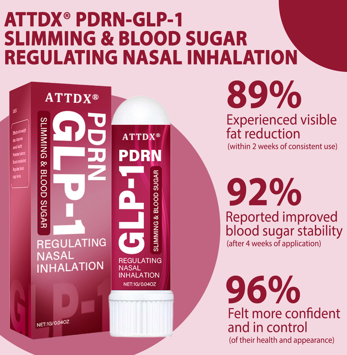 ATTDX® PDRN-GLP-1 Slimming & Blood Sugar Regulating Nasal Inhalation 18 ATTDX® PDRN-GLP-1 Slimming & Blood Sugar Regulating Nasal Inhalation