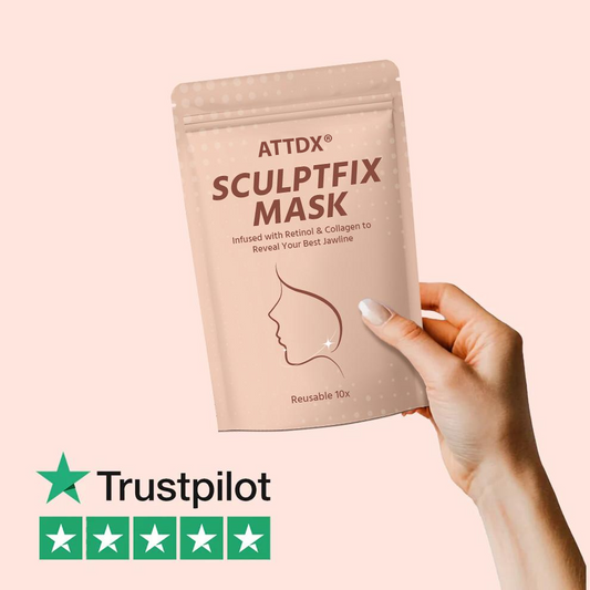 ATTDX® SculptFix Mask Infused with Retinol & Collagen 👩 Reveal Your Best Jawline
