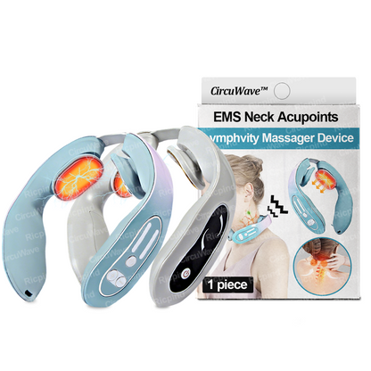 CircuWave™ EMS Neck Acupoints Lymphvity Massager Device
