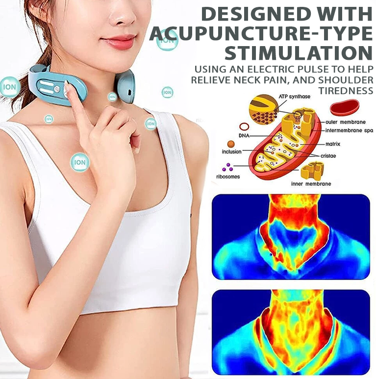 CircuWave™ EMS Neck Acupoints Lymphvity Massager Device