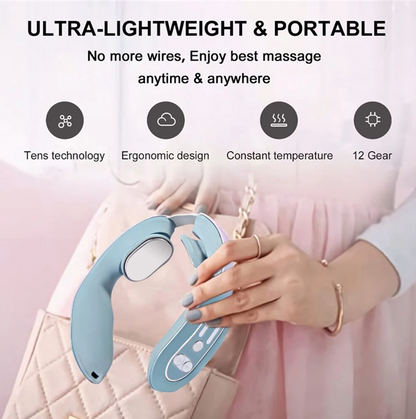 CircuWave™ EMS Neck Acupoints Lymphvity Massager Device