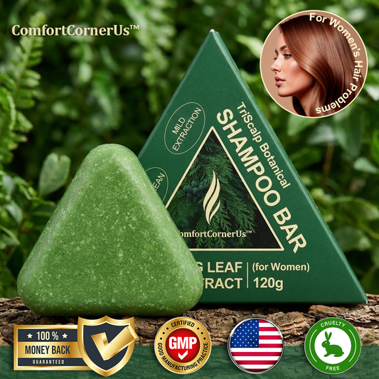 ComfortCornerUs™ TriScalp Botanical Shampoo Bar for Women