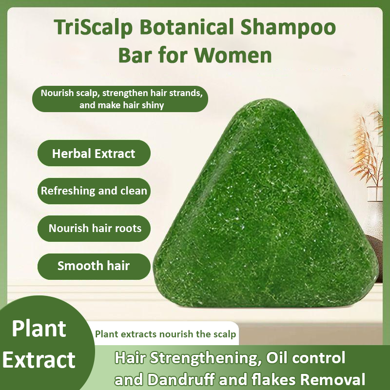 ComfortCornerUs™ TriScalp Botanical Shampoo Bar for Women
