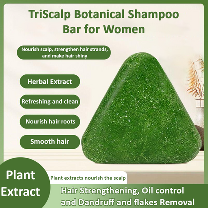 ComfortCornerUs™ TriScalp Botanical Shampoo Bar for Women