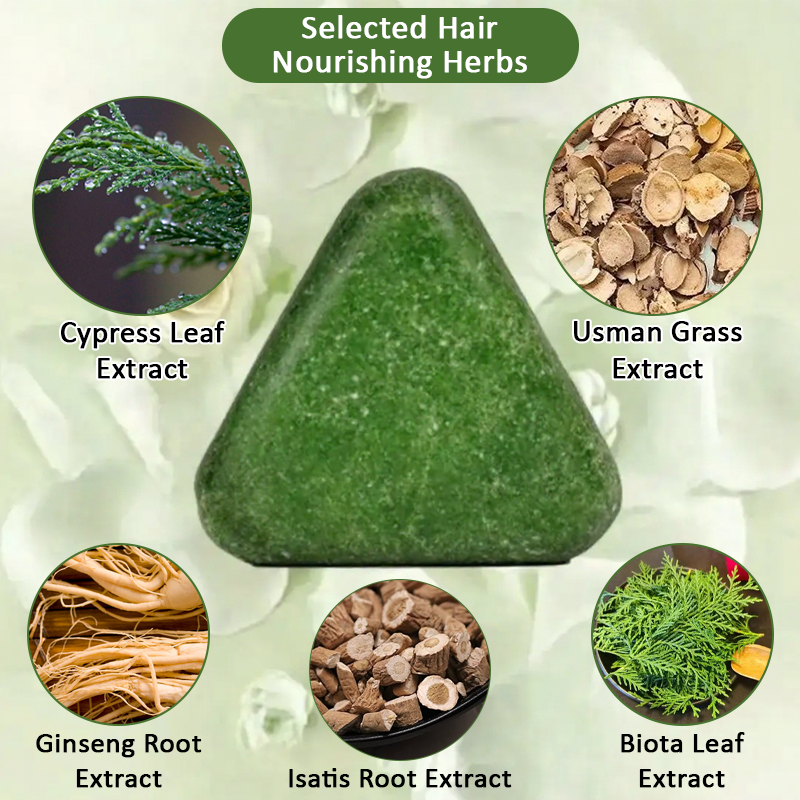 ComfortCornerUs™ TriScalp Botanical Shampoo Bar for Women