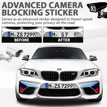 ConcealDrive™ Stealth Guard Car Number Plate Sticker