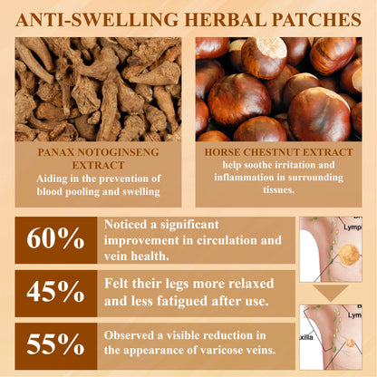 DetoxFlow™ LymphEase Anti-Swelling Herbal Patches