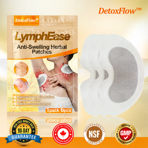 DetoxFlow™ LymphEase Anti-Swelling Herbal Patches