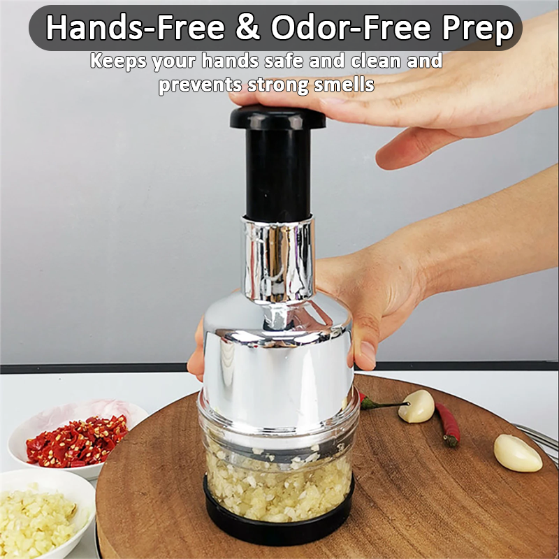 HomeCleanGoods™ QuickChop Press Chopper
