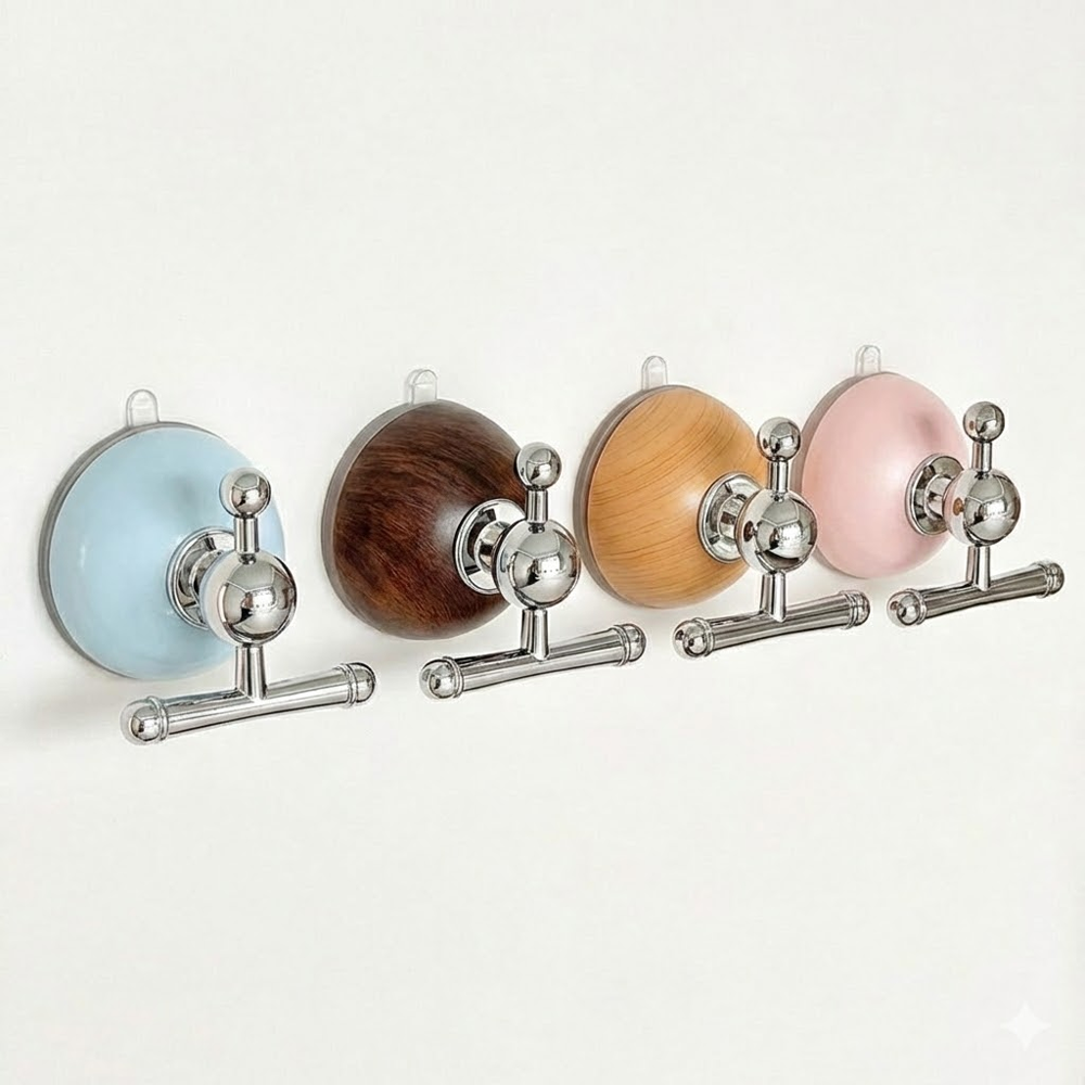 HomeCleanGoods™ TwistSeal No-Drill Suction Cup Hook