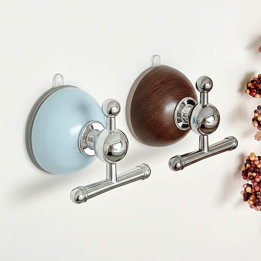 HomeCleanGoods™ TwistSeal No-Drill Suction Cup Hook