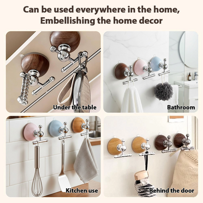 HomeCleanGoods™ TwistSeal No-Drill Suction Cup Hook