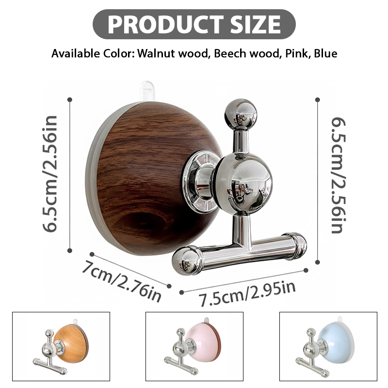 HomeCleanGoods™ TwistSeal No-Drill Suction Cup Hook