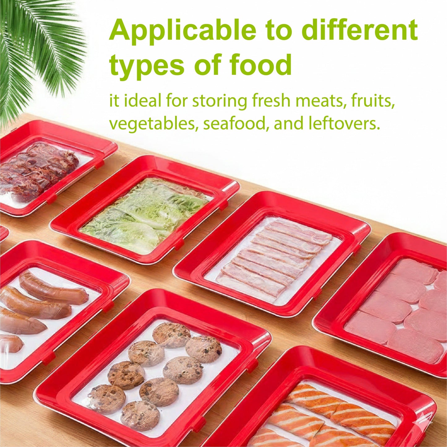 HomeCleanGoods™ AirLock Reusable Food Preservation Trays