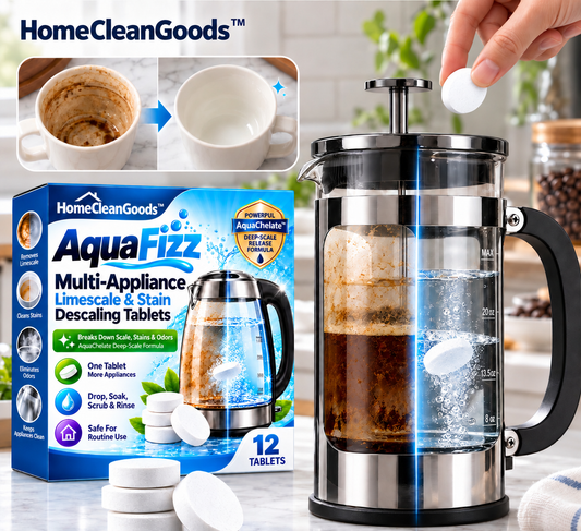 HomeCleanGoods™ AquaFizz Multi-Appliance Limescale & Stain Descaling Tablets