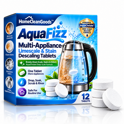 HomeCleanGoods™ AquaFizz Multi-Appliance Limescale & Stain Descaling Tablets