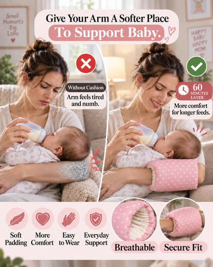 HomeCleanGoods™ BabyNest Cozy Cradle Arm Feeding Support Pillow