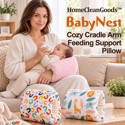 HomeCleanGoods™ BabyNest Cozy Cradle Arm Feeding Support Pillow