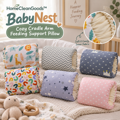 HomeCleanGoods™ BabyNest Cozy Cradle Arm Feeding Support Pillow