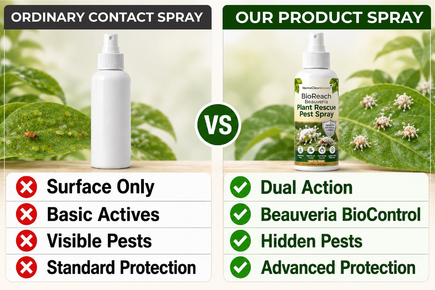 HomeCleanGoods™ BioReach Beauveria Plant Rescue Pest Spray