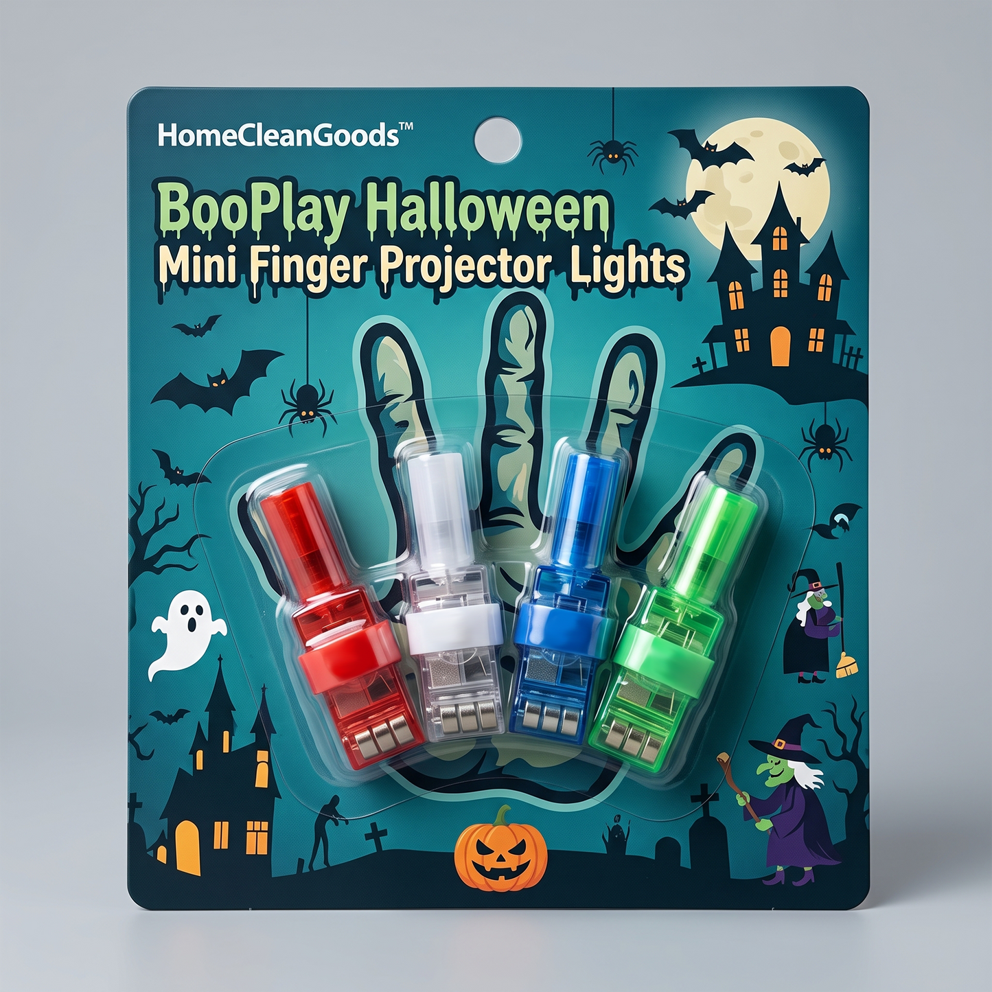 HomeCleanGoods™ BooPlay Halloween Mini Finger Projector Lights