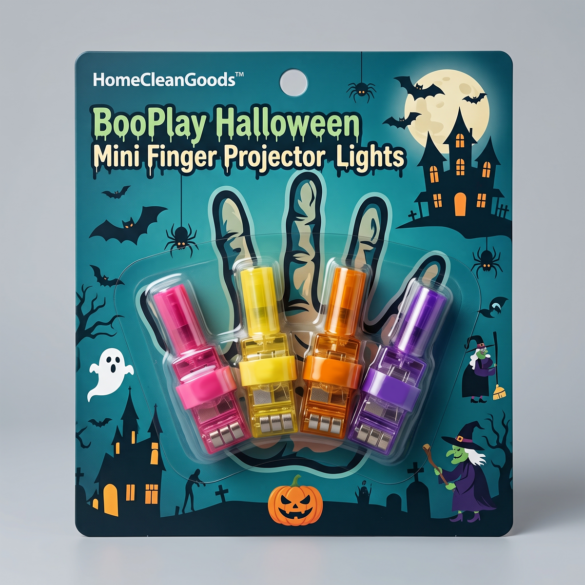HomeCleanGoods™ BooPlay Halloween Mini Finger Projector Lights