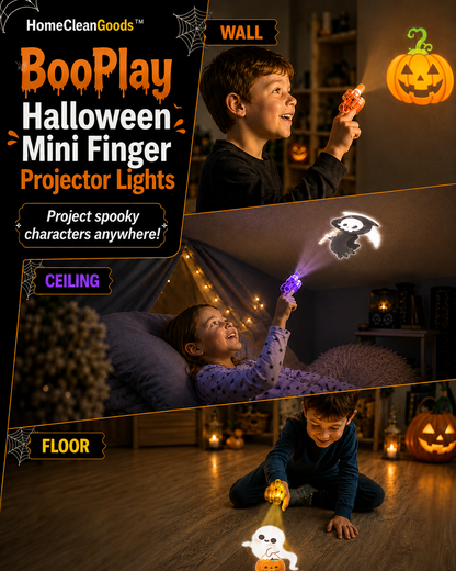HomeCleanGoods™ BooPlay Halloween Mini Finger Projector Lights
