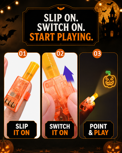 HomeCleanGoods™ BooPlay Halloween Mini Finger Projector Lights