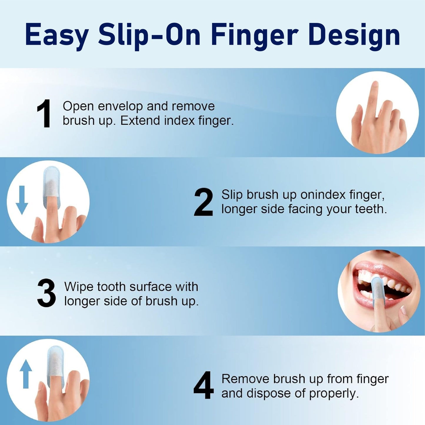 ATTDX® BrighteWipe Teeth Cleaning Finger Wipes