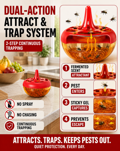 HomeCleanGoods™ CleanNest Pro 365 Fly & Multi-Pest Bait Trap