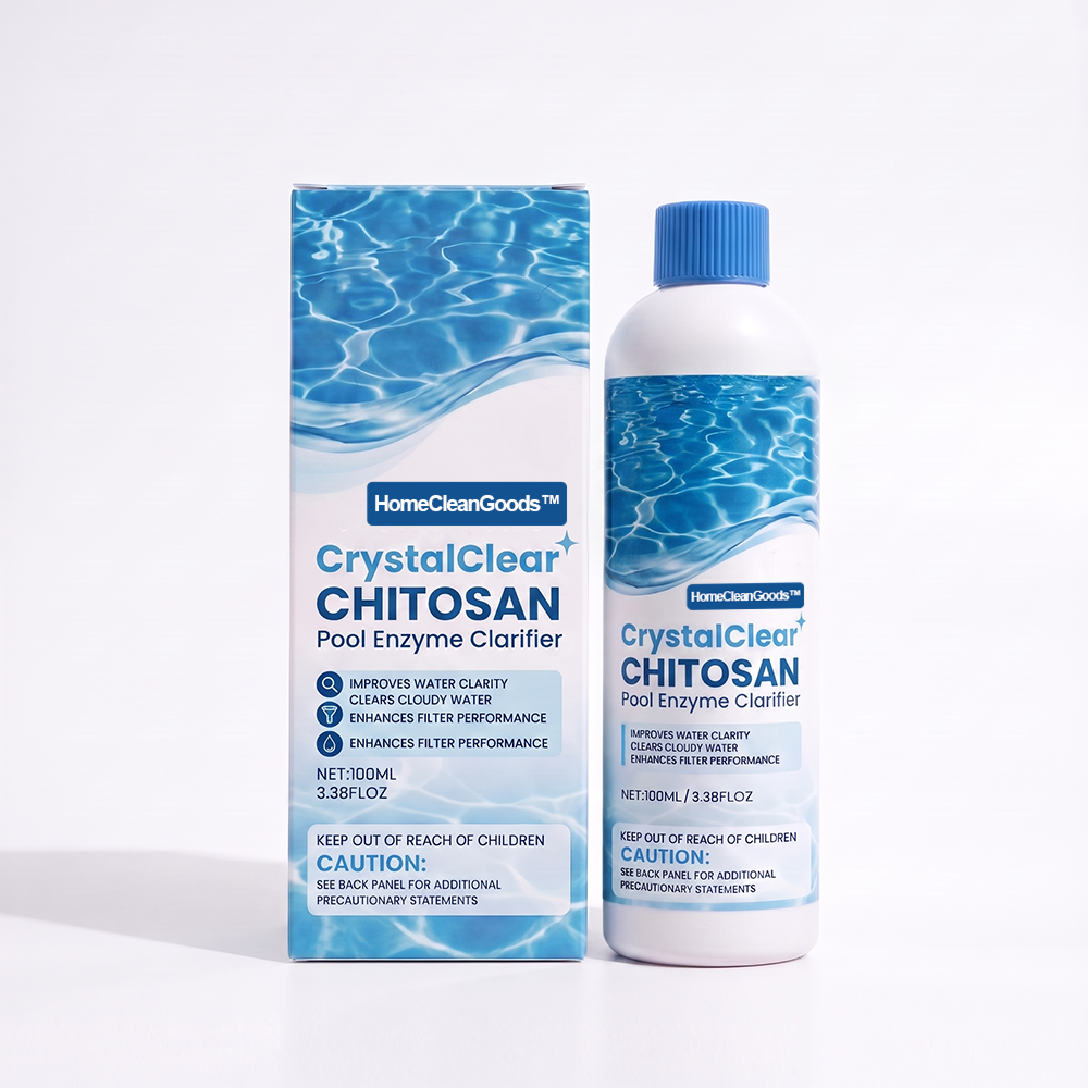 HomeCleanGoods™ CrystalClear Chitosan Pool Enzyme Clarifier