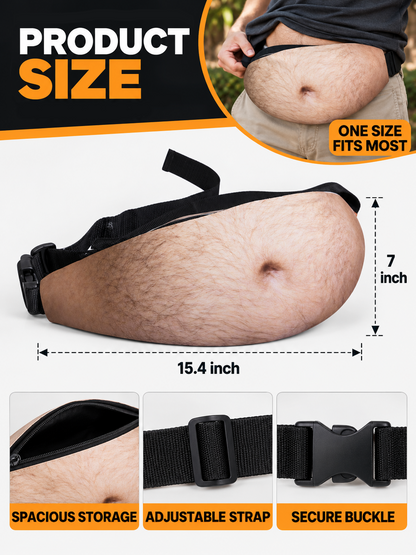 HomeCleanGoods™ DadBod Big Belly Illusion Storage Fanny Pack