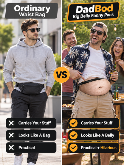 HomeCleanGoods™ DadBod Big Belly Illusion Storage Fanny Pack