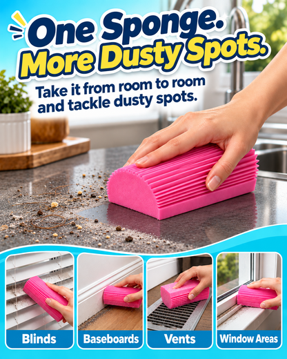 HomeCleanGoods™ DampCatch Multi-Surface PVA Dusting Sponge